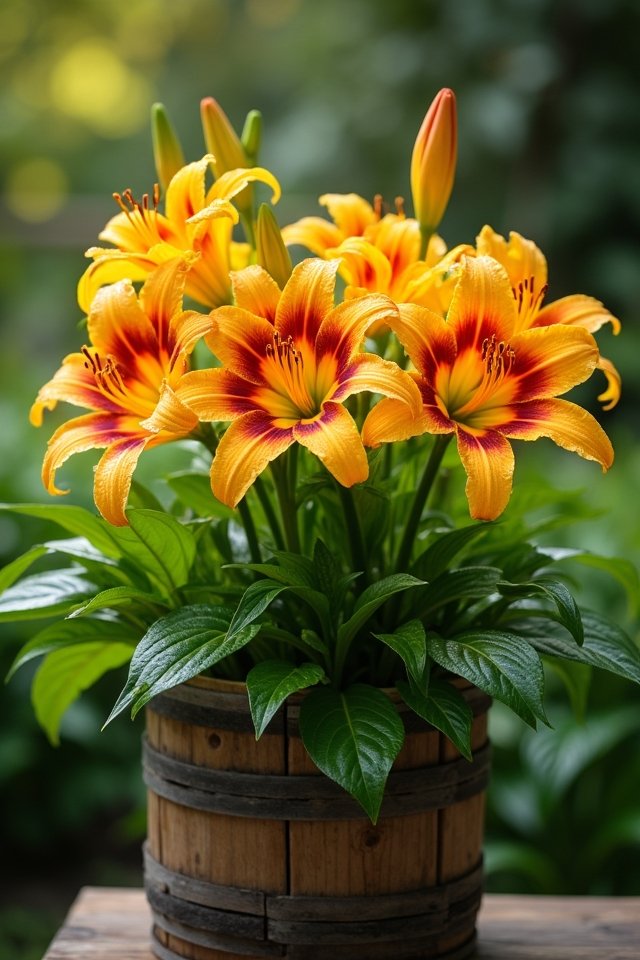 vibrant daylilies brighten gardens