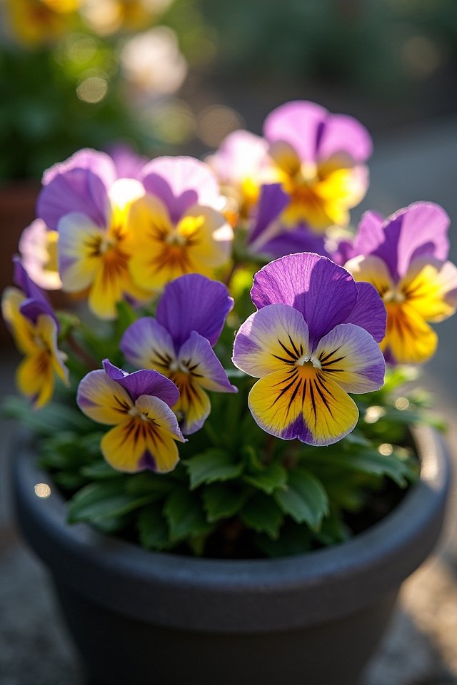 vibrant easy care container flowers