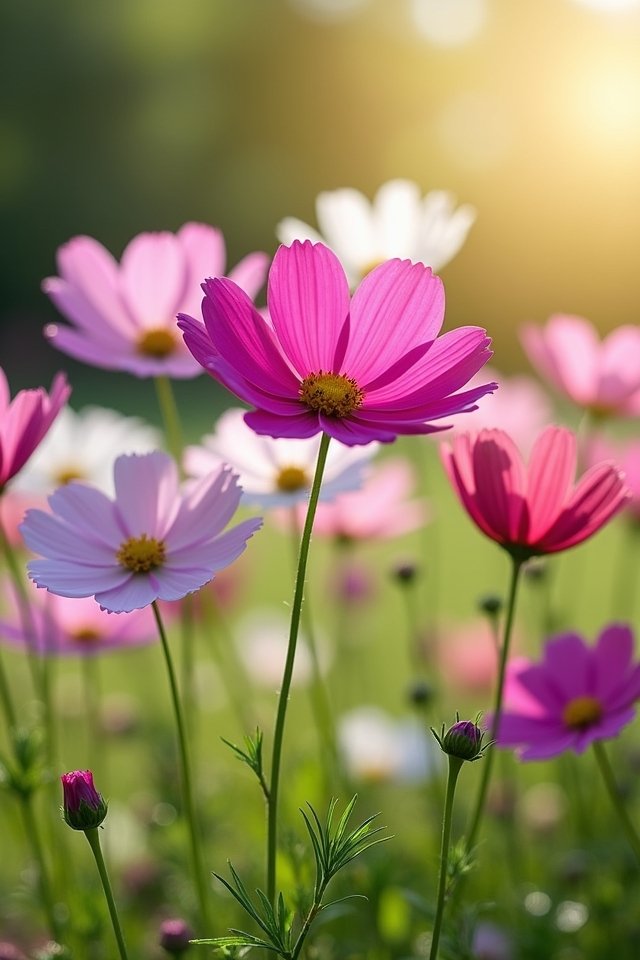 vibrant easy to grow cosmos