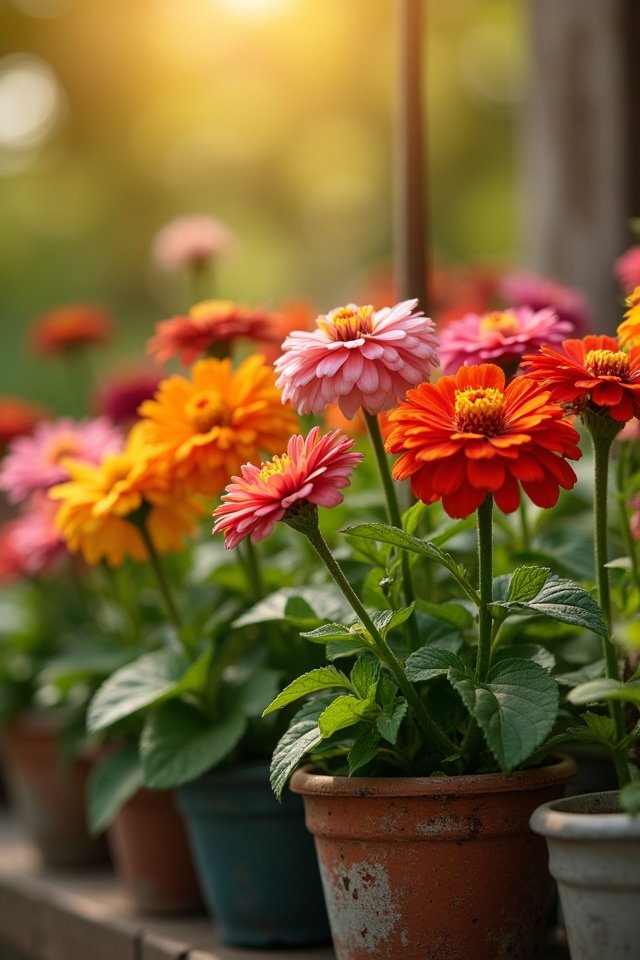 vibrant easy to grow zinnias
