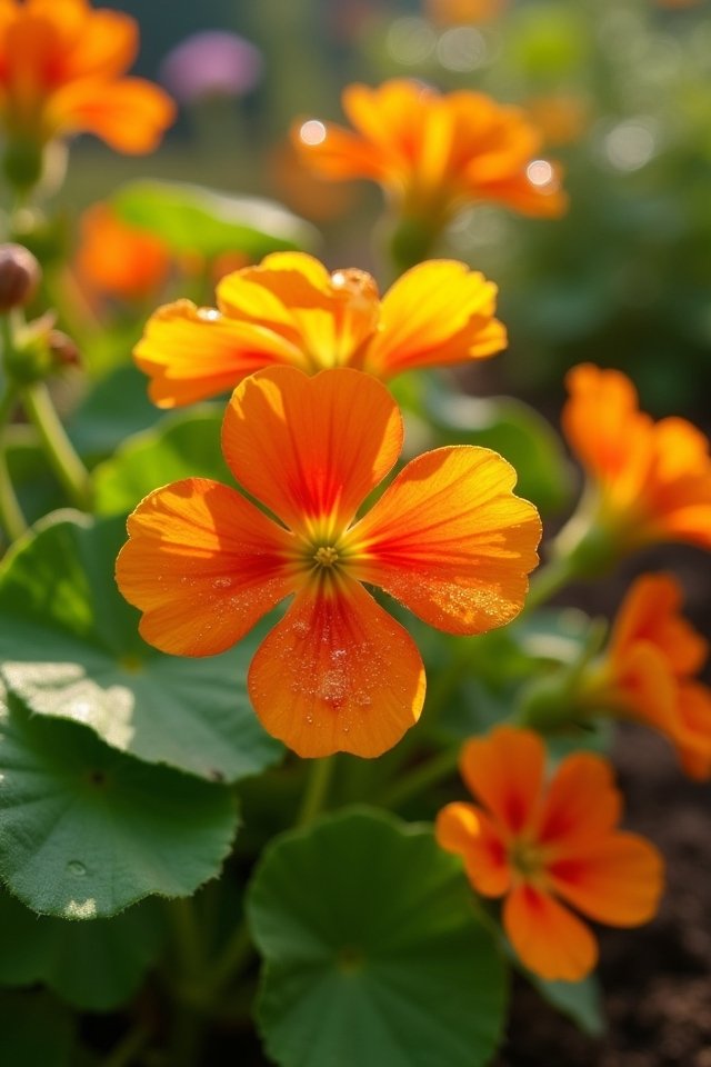vibrant edible garden flowers