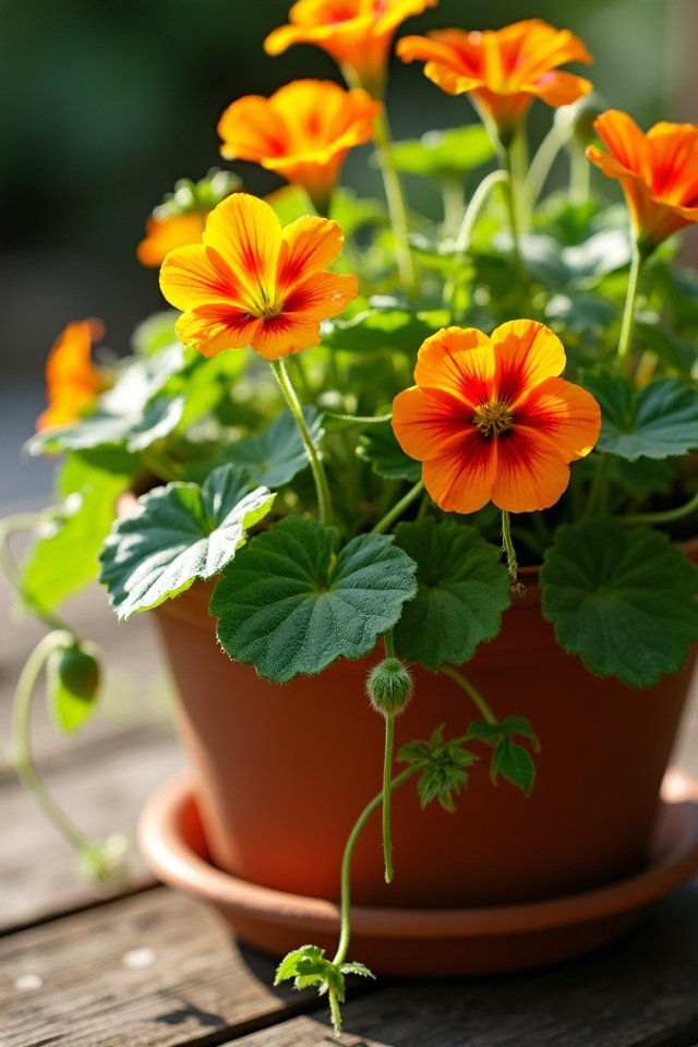 vibrant edible garden flowers