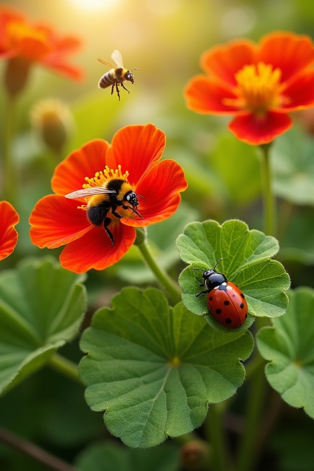 vibrant edible garden flowers