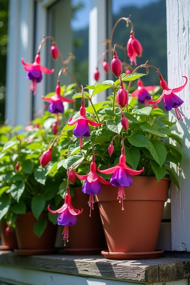 vibrant fuchsia balcony blooms