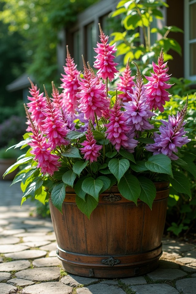 vibrant fuchsias for containers