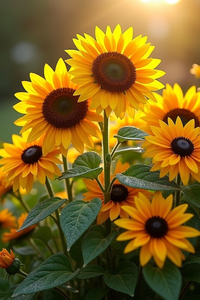vibrant garden flower pairing