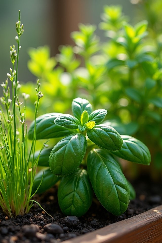 vibrant herbs for small gardens