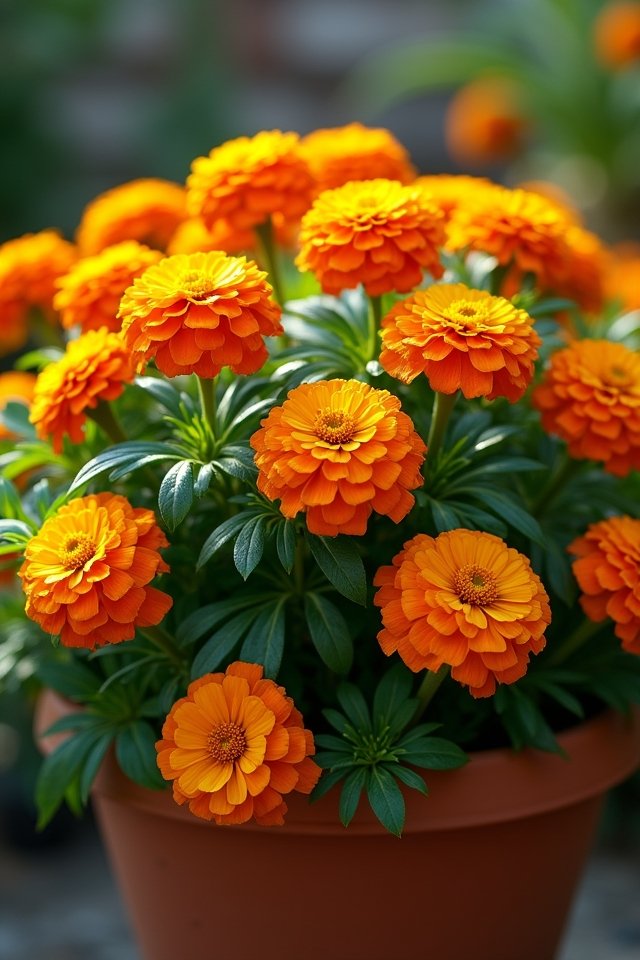 vibrant marigolds brighten gardens