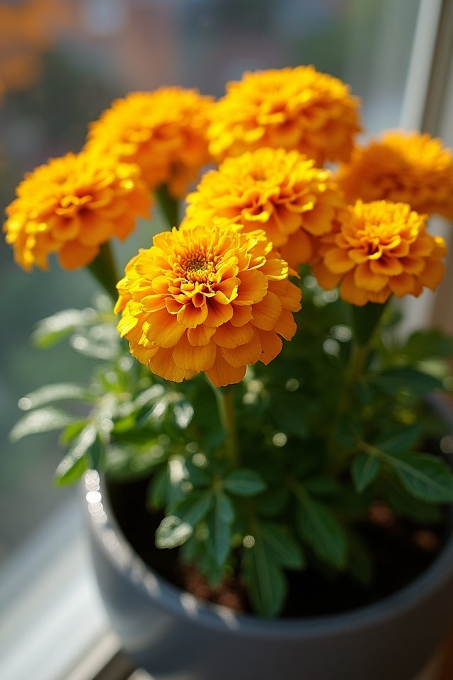 vibrant marigolds brighten spaces