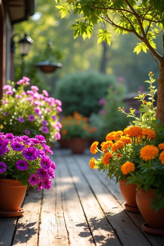 vibrant seasonal plant display