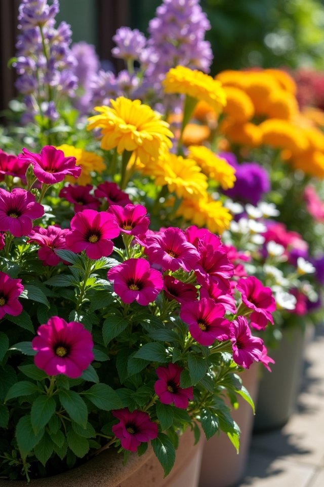 vibrant summer container gardens