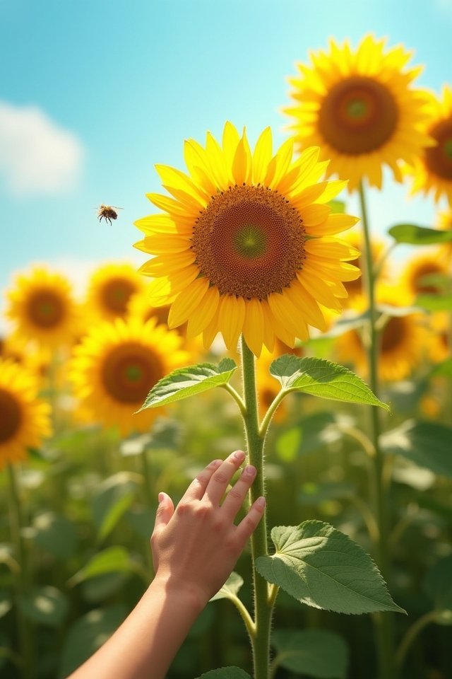 vibrant sunflowers brighten gardens