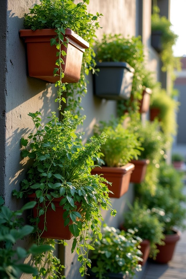 vibrant vertical garden decor