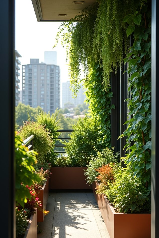 vibrant vertical garden plants