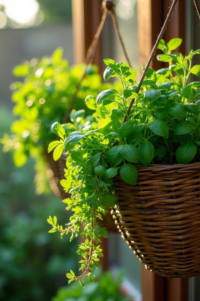 vibrant vertical herb garden