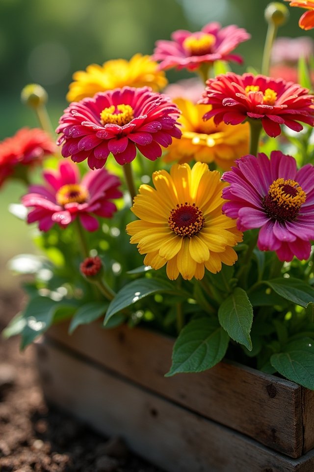 vibrant zinnias for beginners
