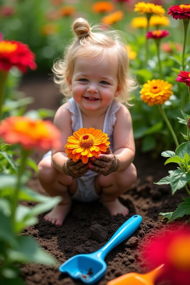 vibrant zinnias need care