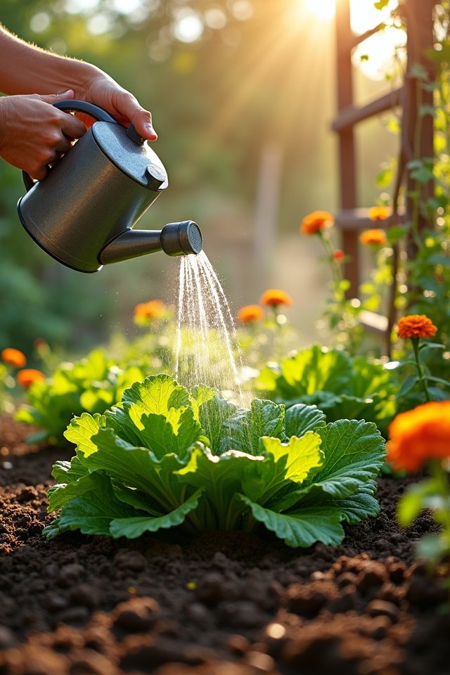 watering schedule and mulch