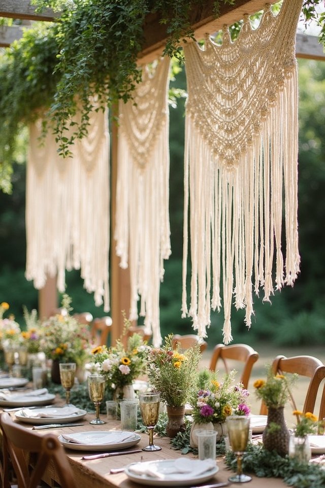 whimsical bohemian wedding decor