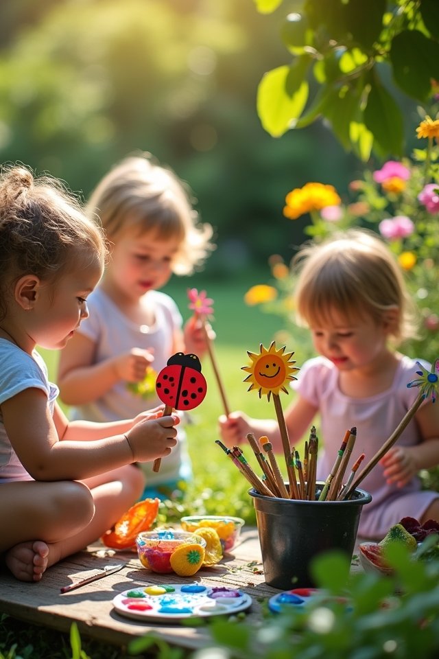 whimsical garden marker crafting