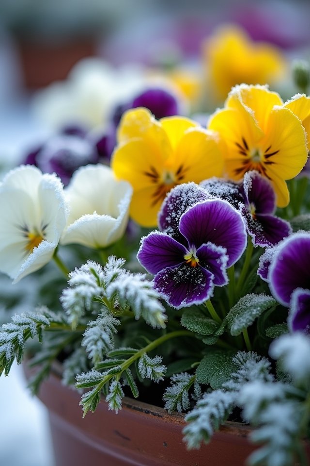 winter container garden cheer