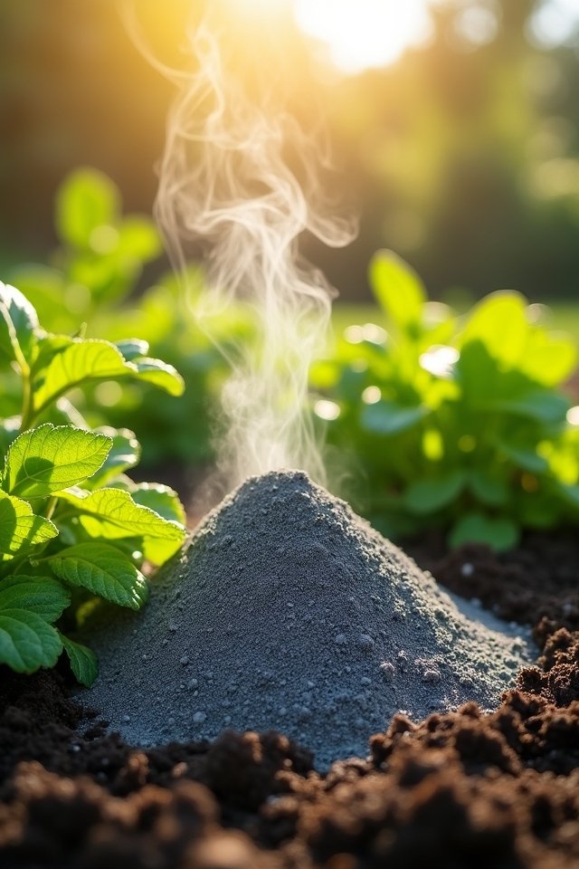 wood ash benefits garden plants