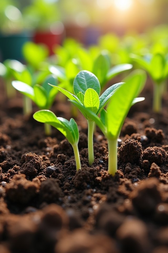 worm casting enriched soil