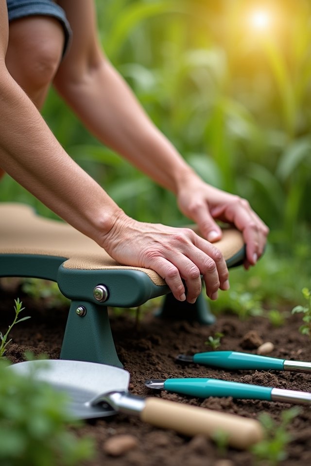 adjustable height garden kneelers