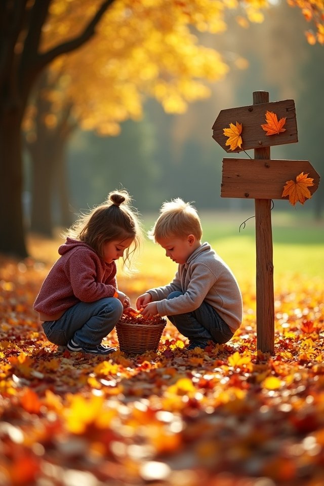 autumn leaf collecting activities