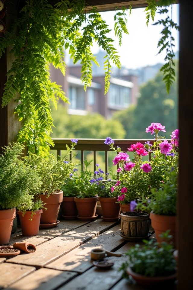 balcony garden plant selection