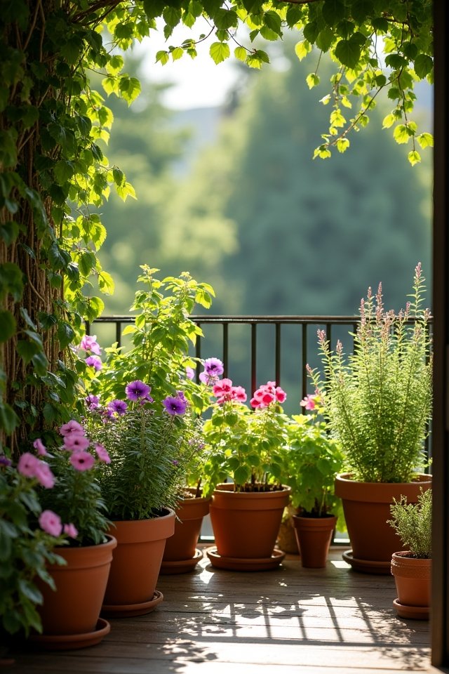balcony garden plant selection