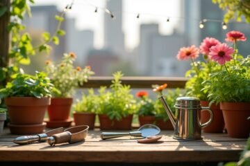 balcony gardening compact tools