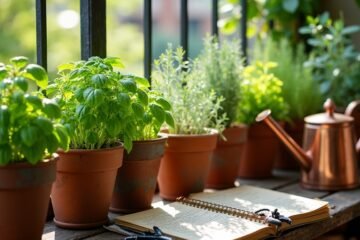balcony herb garden care