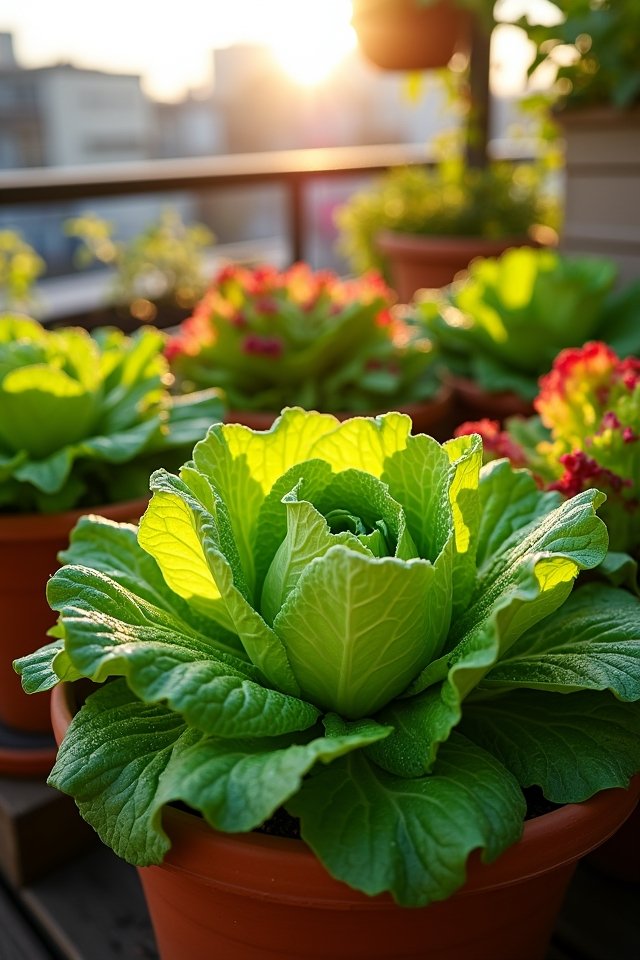 balcony salad garden bliss