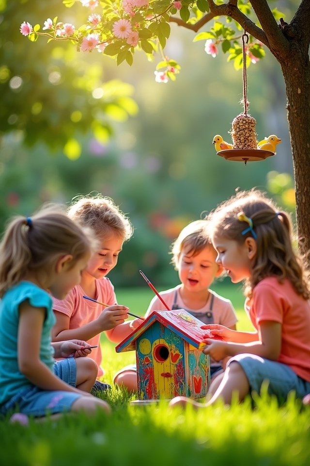 build a colorful birdhouse