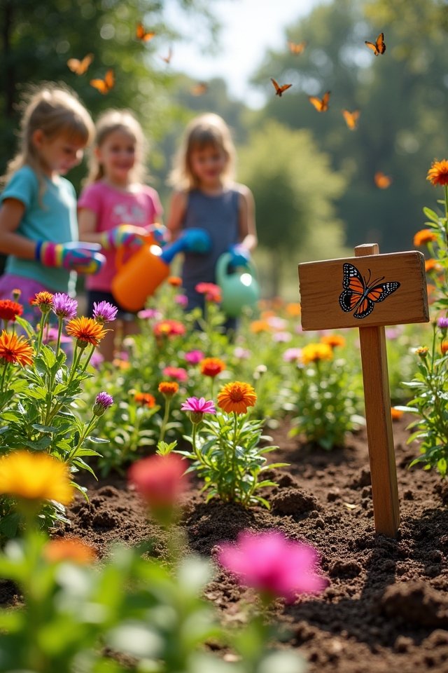 butterfly garden project creation