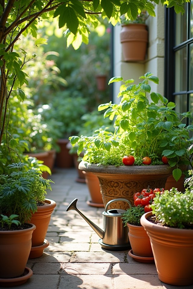 choose appropriate gardening containers