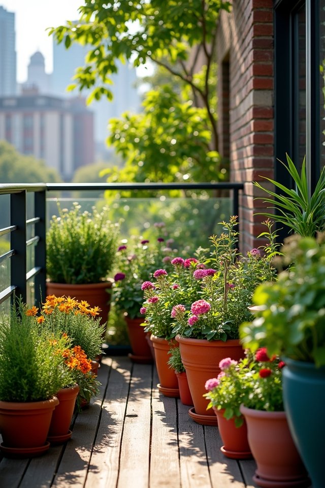 choosing ideal balcony containers