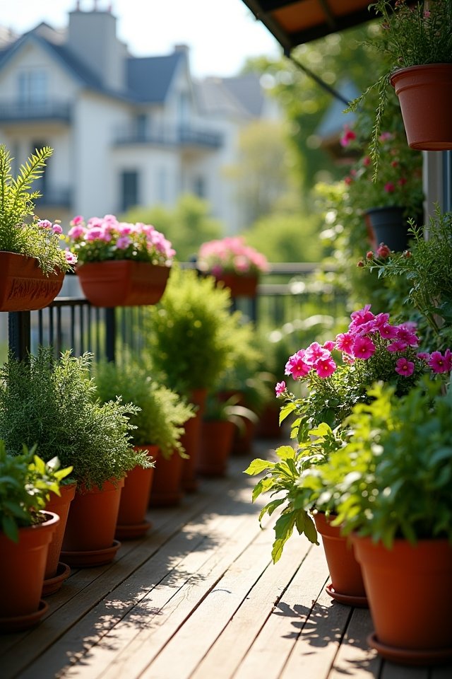 choosing stylish balcony containers