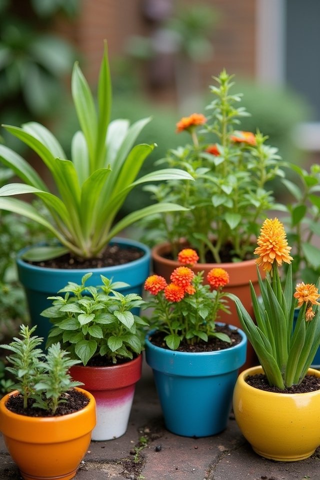 color coordination in pots