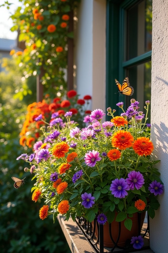 colorful flowers attract pollinators