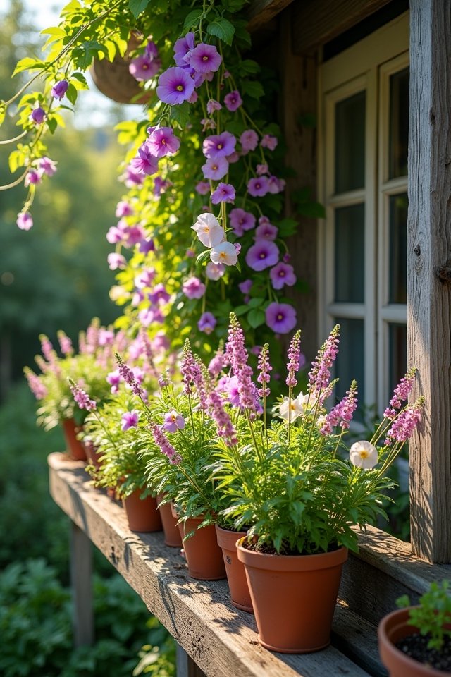 colorful fragrant balcony blooms