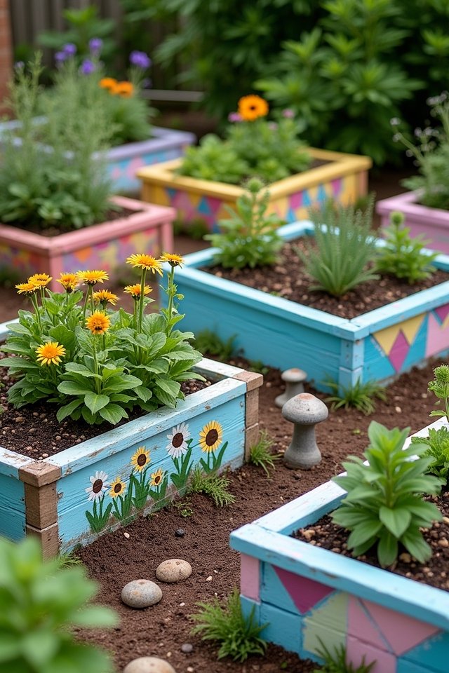 colorful garden decor ideas