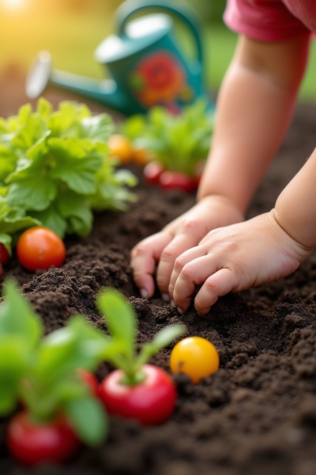 colorful garden salad creation