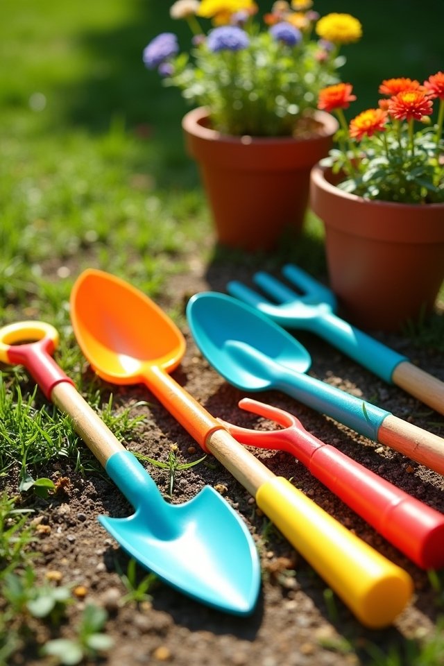 colorful gardening tool sets