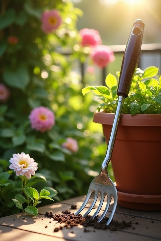 compact ergonomic gardening tool