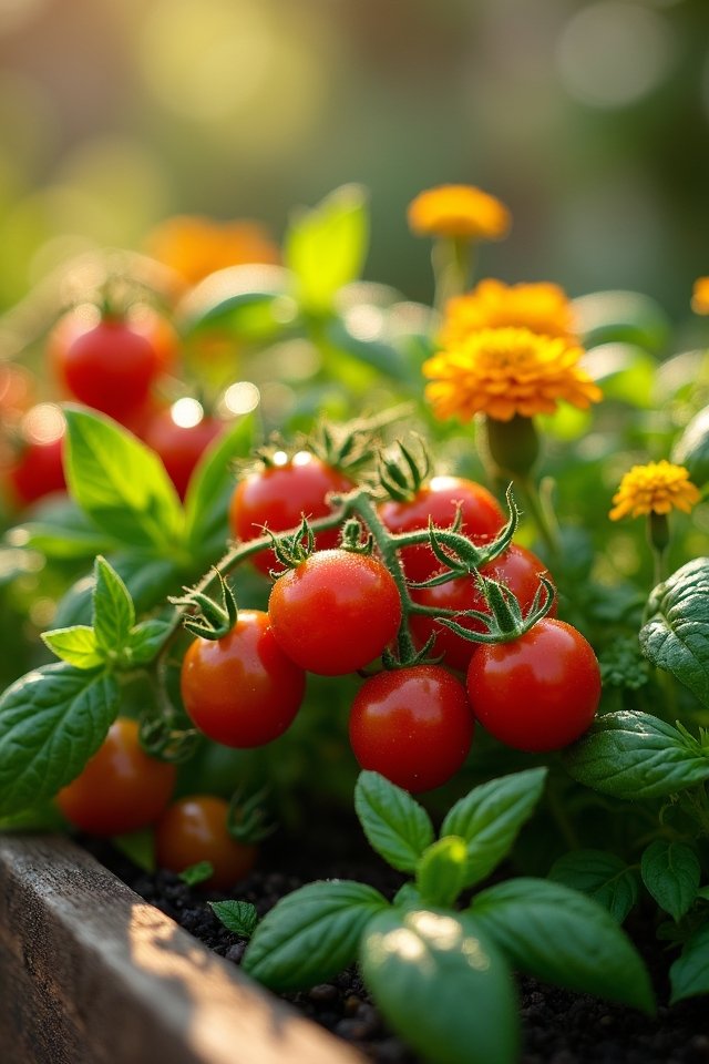 compact urban tomato gardening
