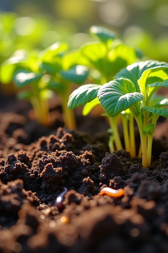 compost enriches garden soil