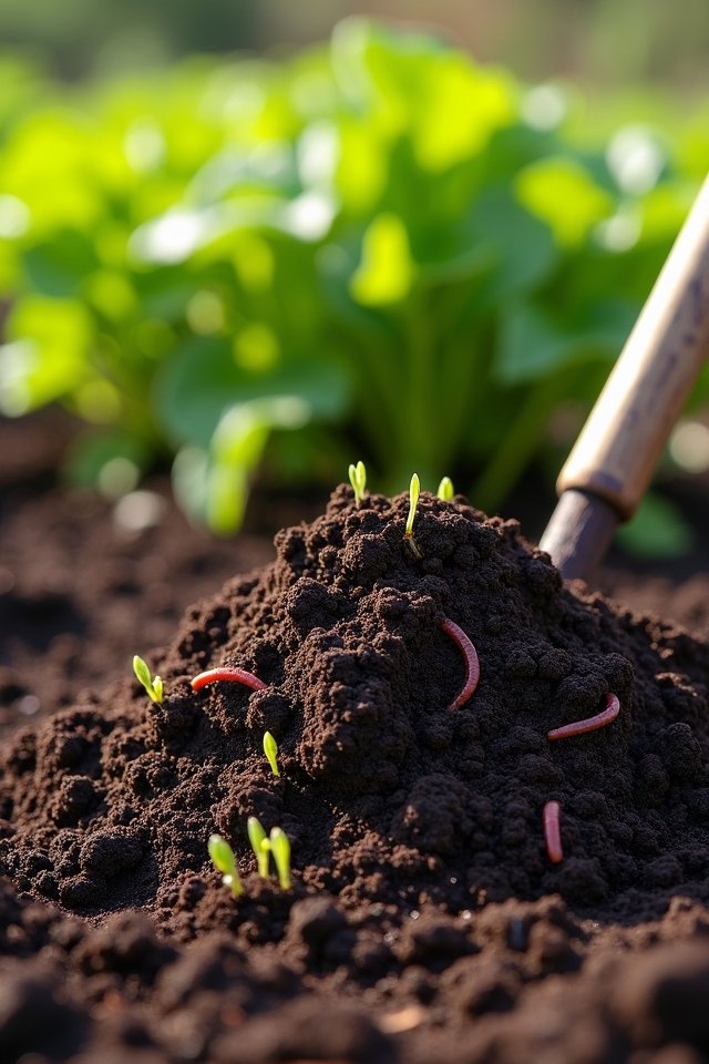 composted manure boosts gardening