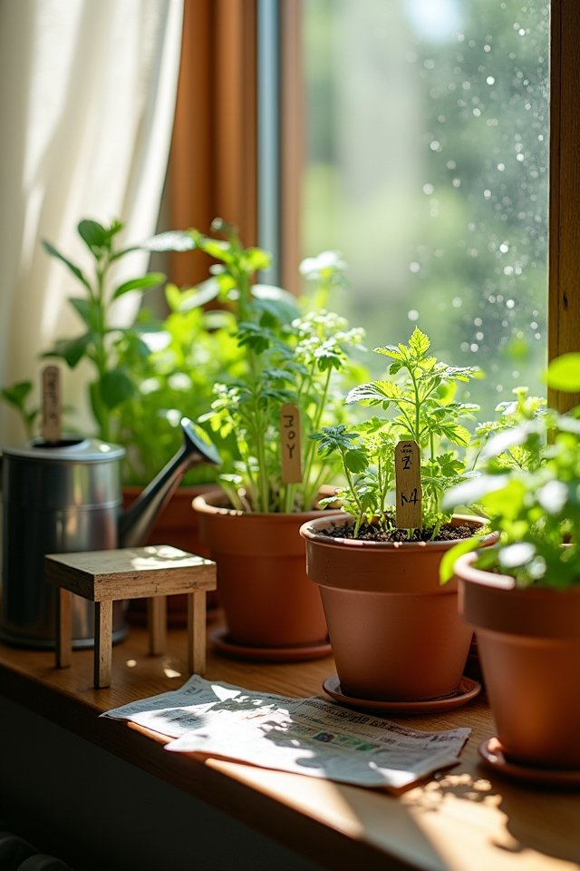 consistent indoor plant watering